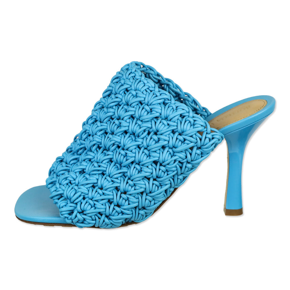 Bottega Veneta Blue Leather The Board Leather Sandal
