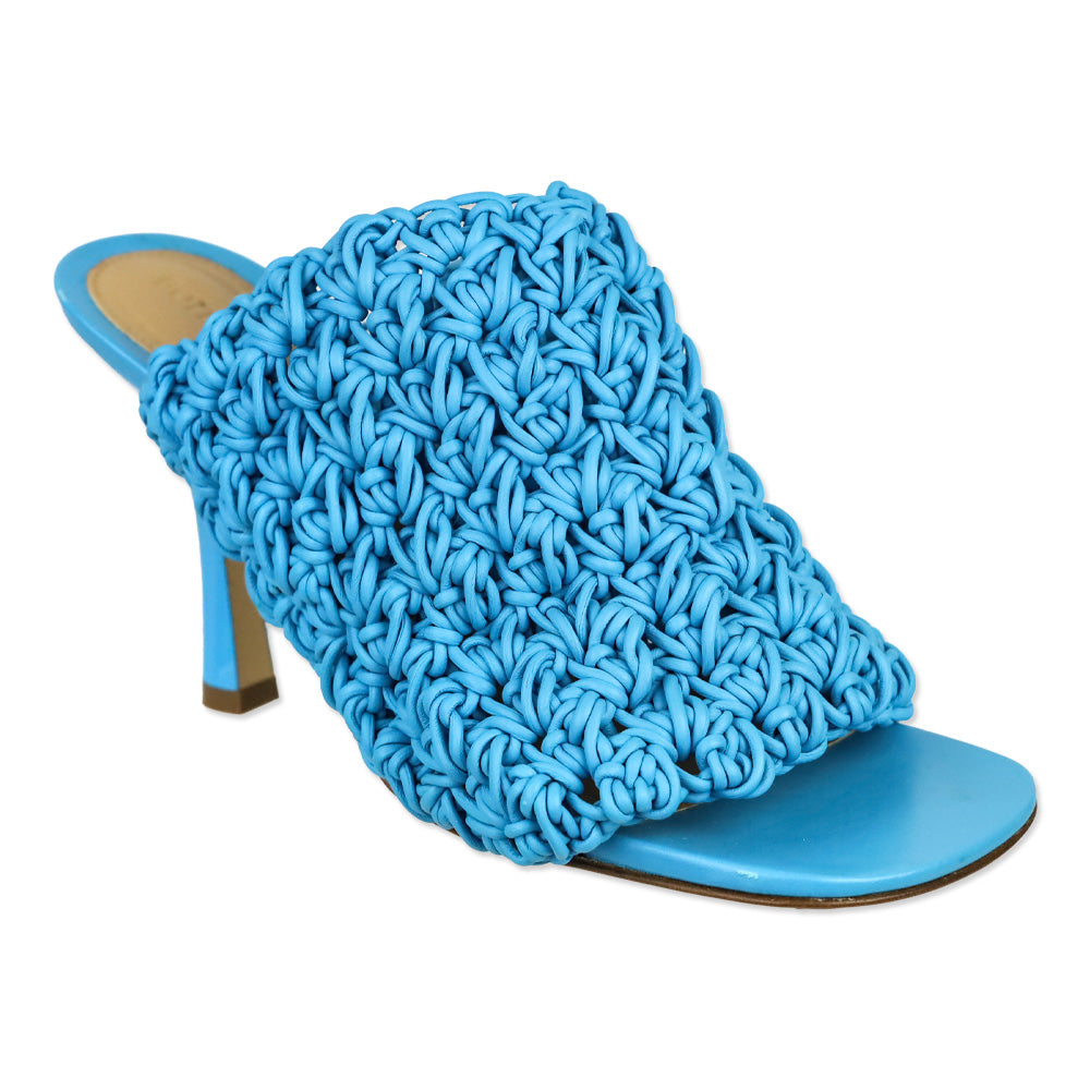 Bottega Veneta Blue Leather The Board Leather Sandal