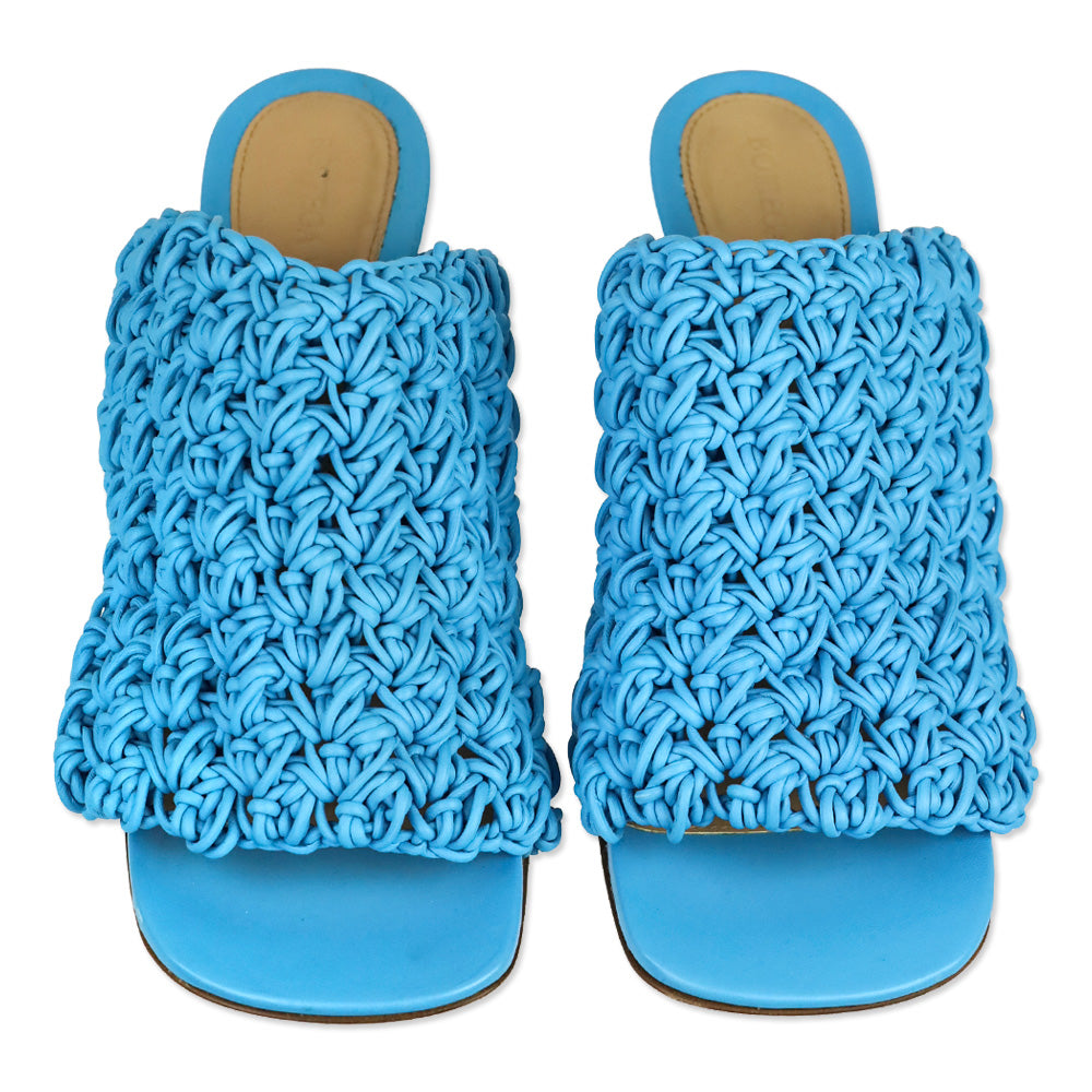 Bottega Veneta Blue Leather The Board Leather Sandal