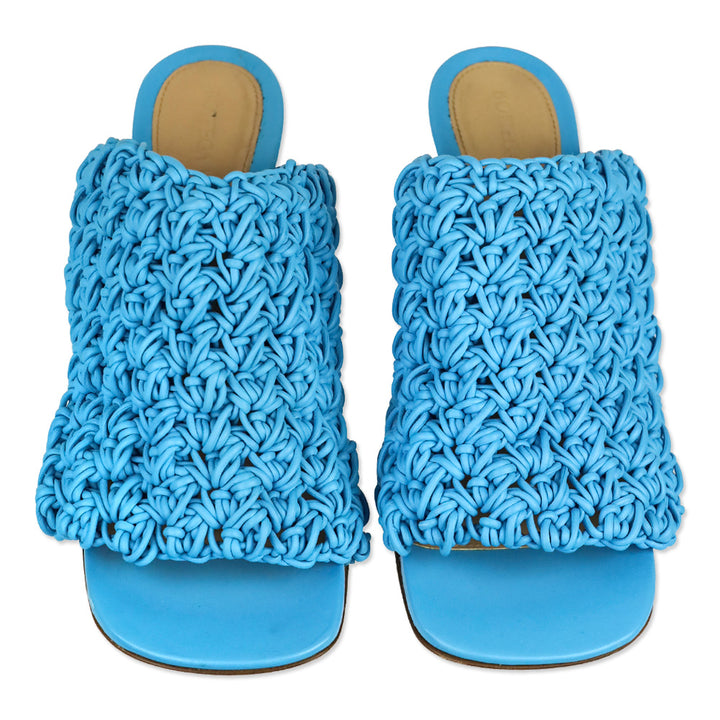 Bottega Veneta Blue Leather The Board Leather Sandal