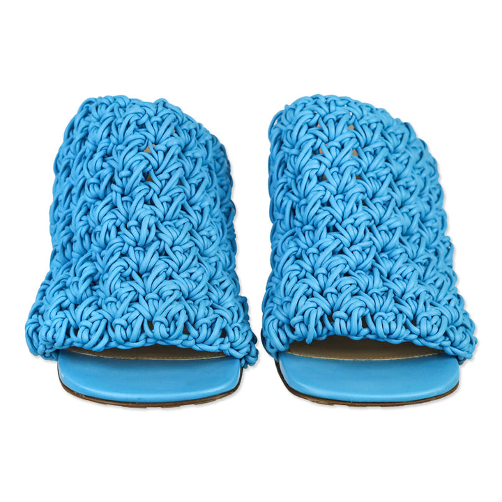 Bottega Veneta Blue Leather The Board Leather Sandal