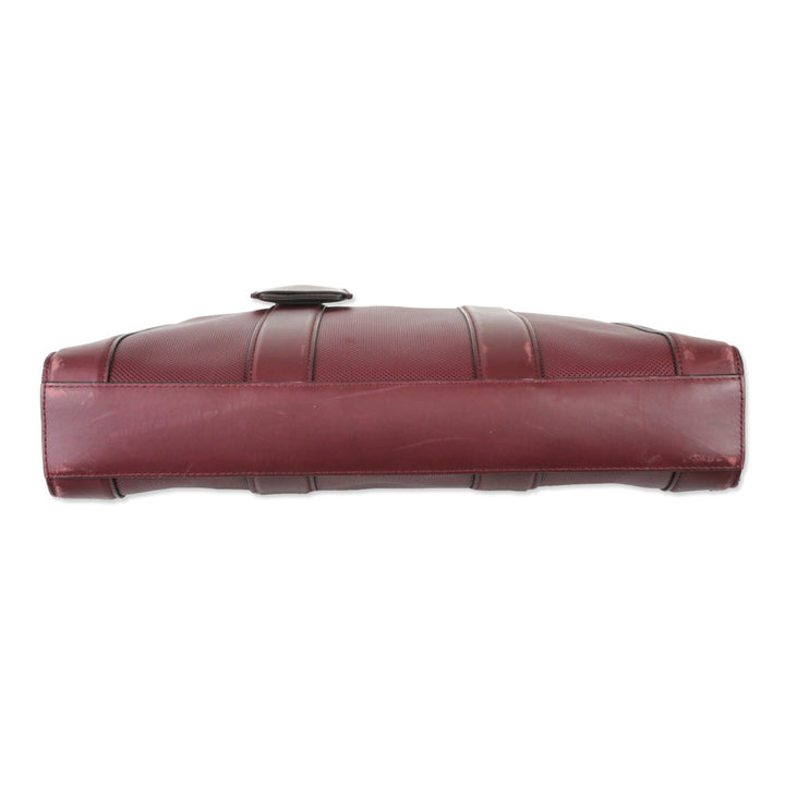 Bottega Veneta Bordeaux Marco Polo Calfskin Leather Briefcase