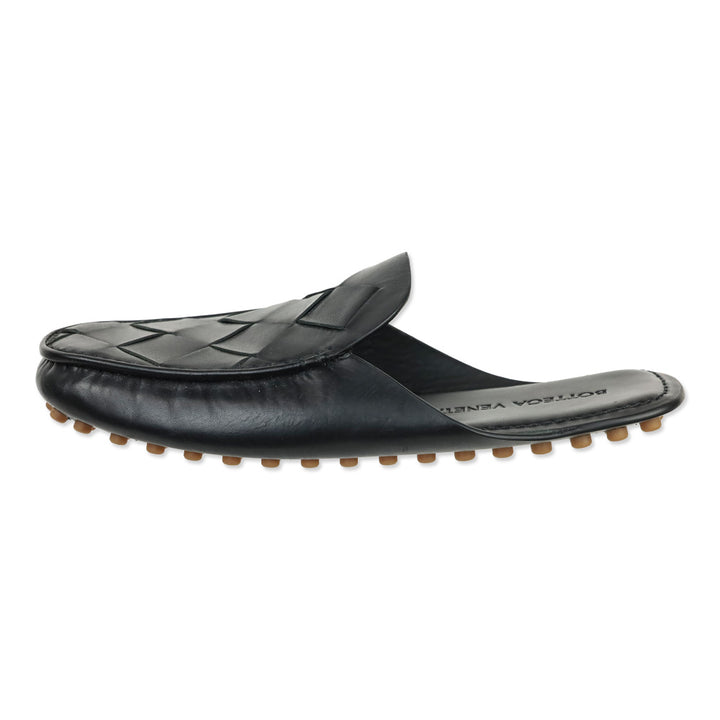 Bottega Veneta Intrecciato Leather Driving Mules