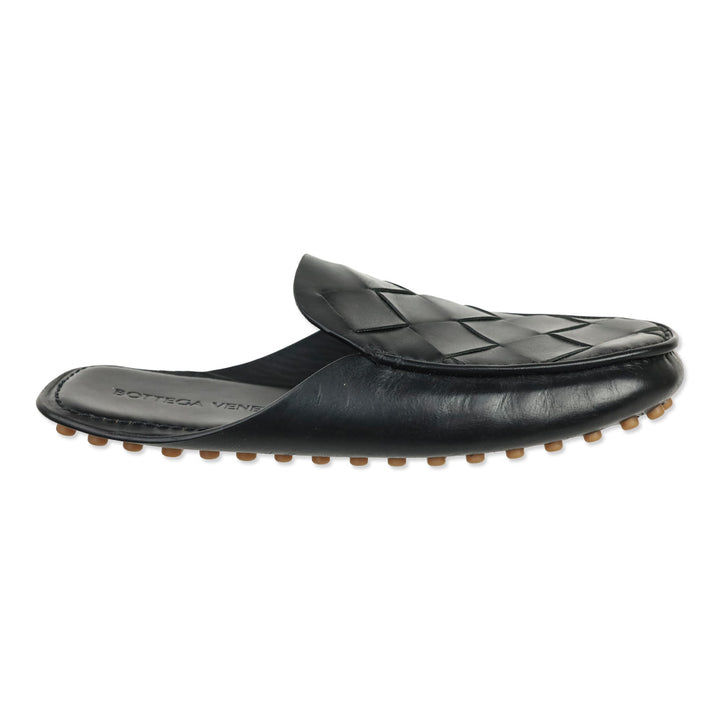 Bottega Veneta Intrecciato Leather Driving Mules