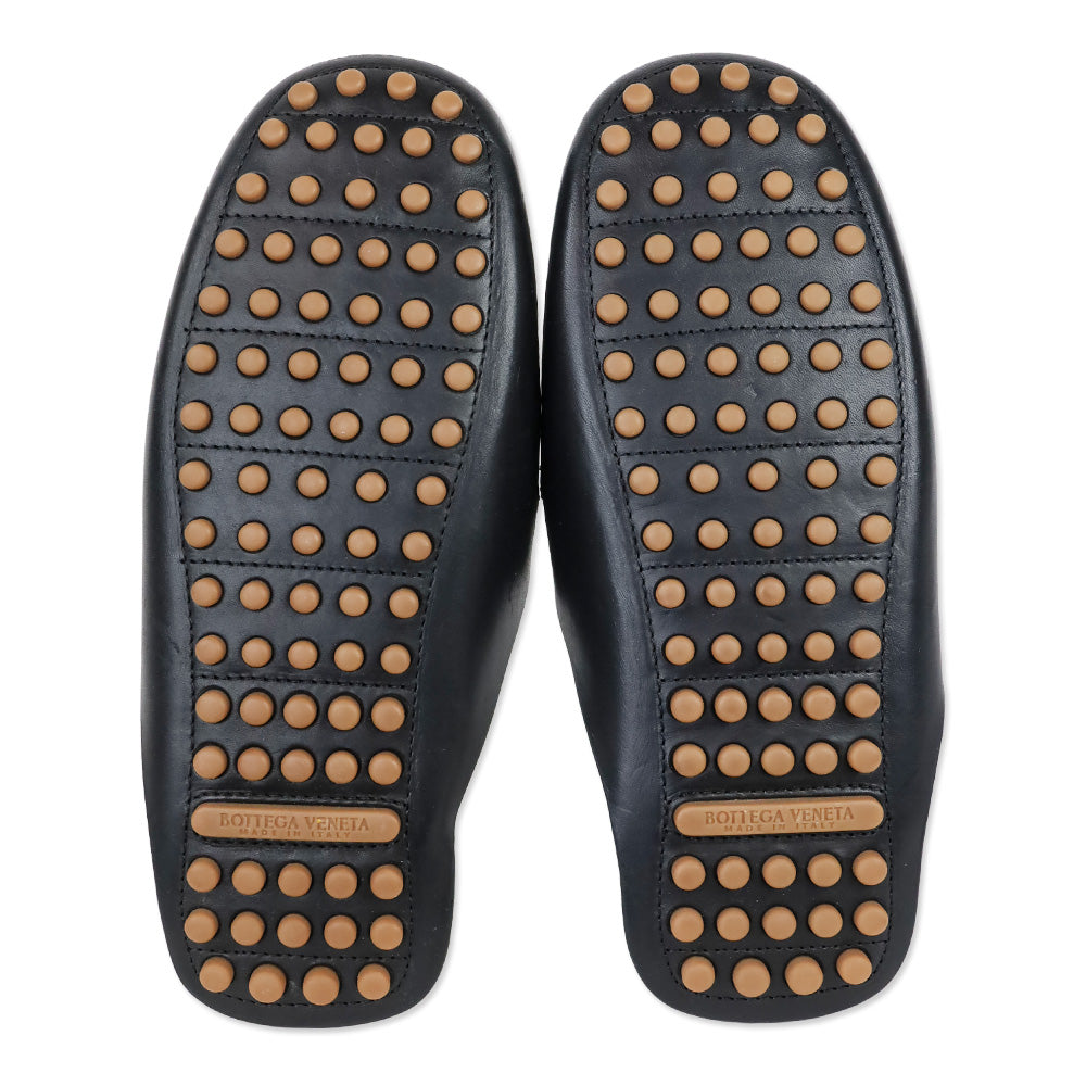 Bottega Veneta Intrecciato Leather Driving Mules