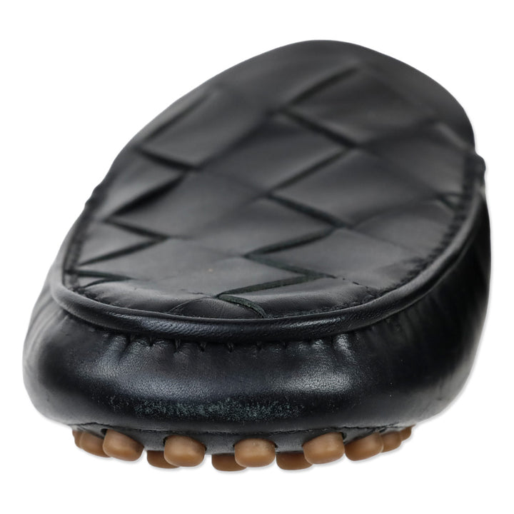 Bottega Veneta Intrecciato Leather Driving Mules