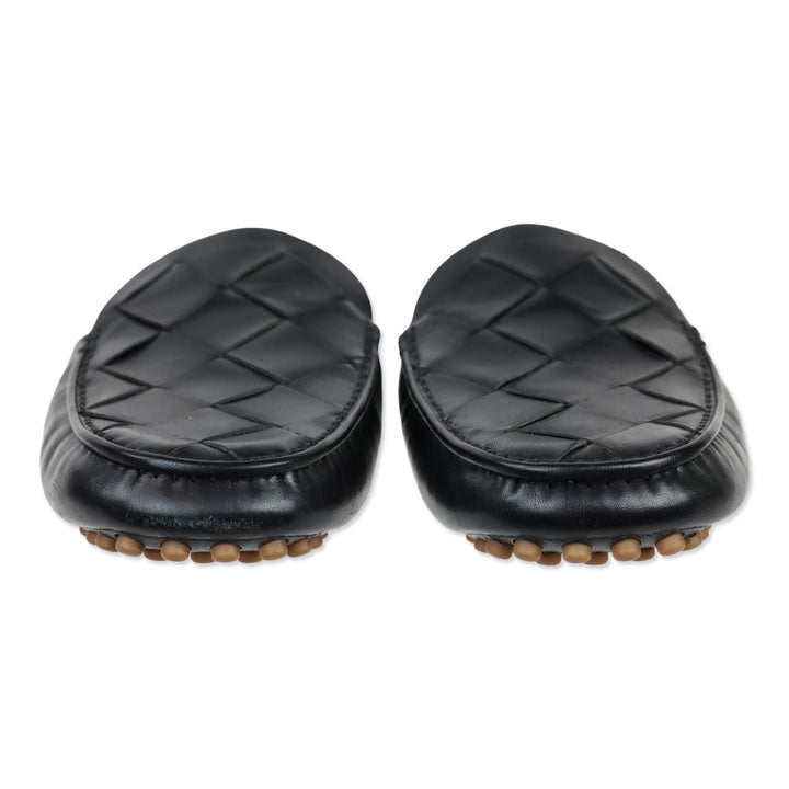 Bottega Veneta Intrecciato Leather Driving Mules