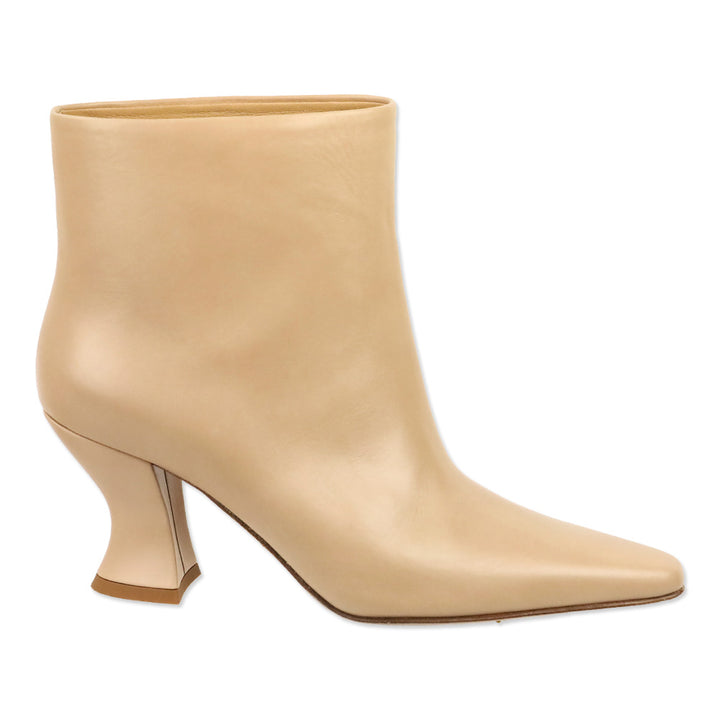 Bottega Veneta Nude Cloud Leather Ankle Boots
