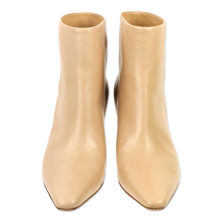 Bottega Veneta Nude Cloud Leather Ankle Boots