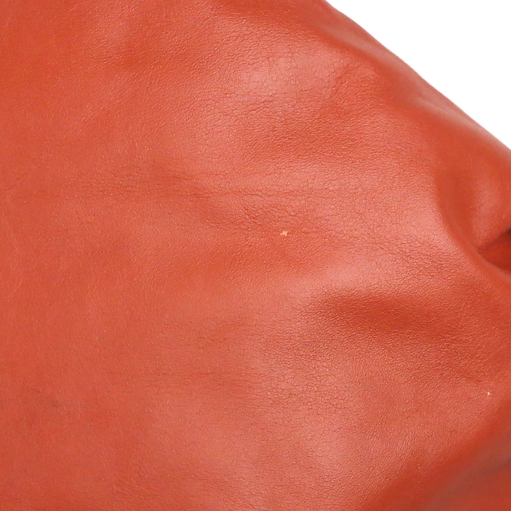 Bottega Veneta Orange Calf Leather Double Knot Mini Shoulder Bag
