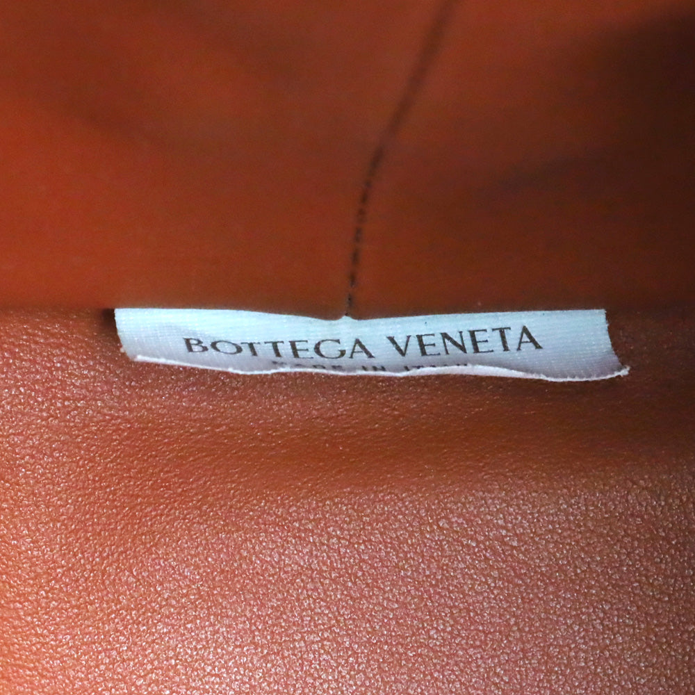 Bottega Veneta Orange Calf Leather Double Knot Mini Shoulder Bag