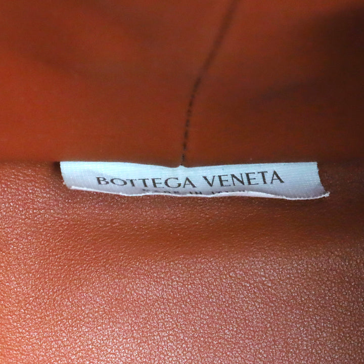 Bottega Veneta Orange Calf Leather Double Knot Mini Shoulder Bag