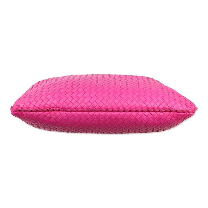 Bottega Veneta Pink Fuchsia Intrecciato Nappa Hobo Bag