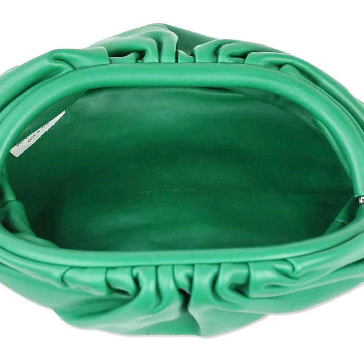 Bottega Veneta Racing Green Leather Belt Chain Pouch