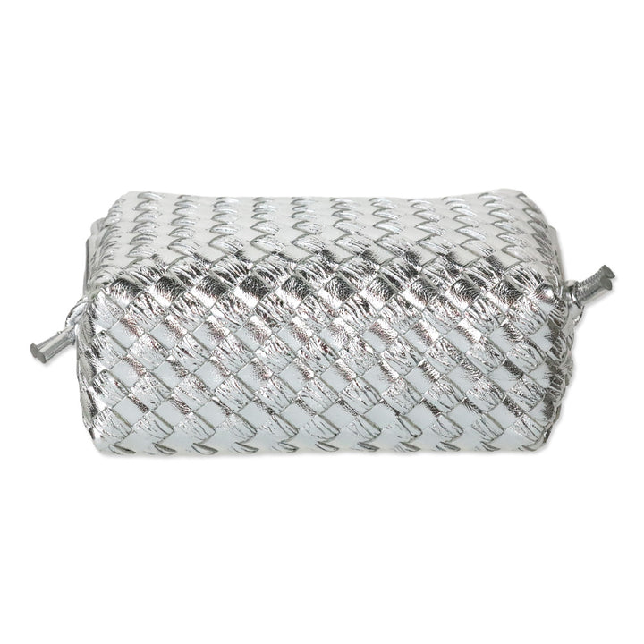Bottega Veneta Silver Intrecciato Mini Loop Camera Bag