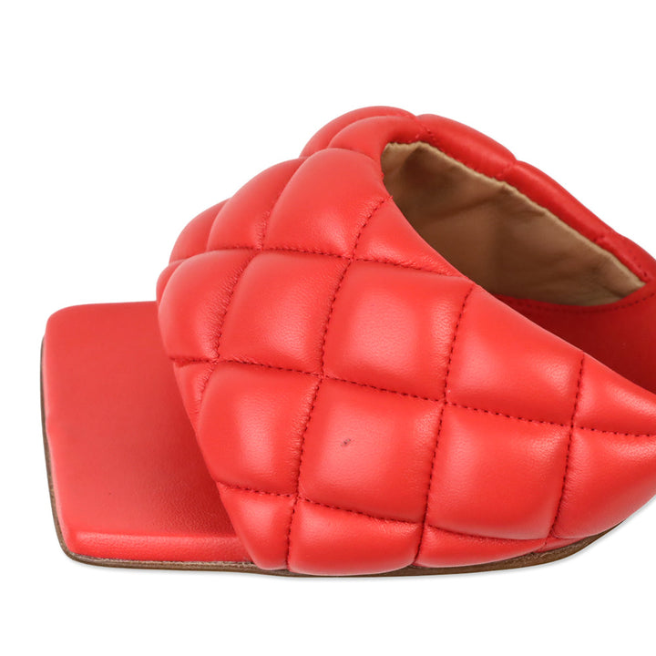 Bottega Veneta Sunburst Nappa Maltese Padded Sandal
