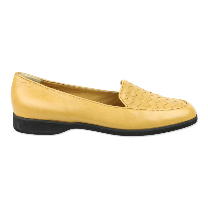 Bottega Veneta Tan Sahara Intrecciato Leather Loafer