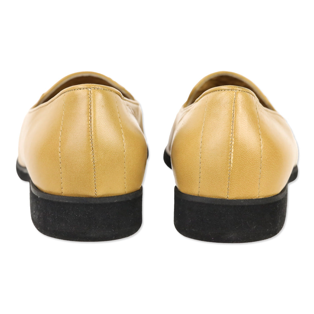 Bottega Veneta Tan Sahara Intrecciato Leather Loafer