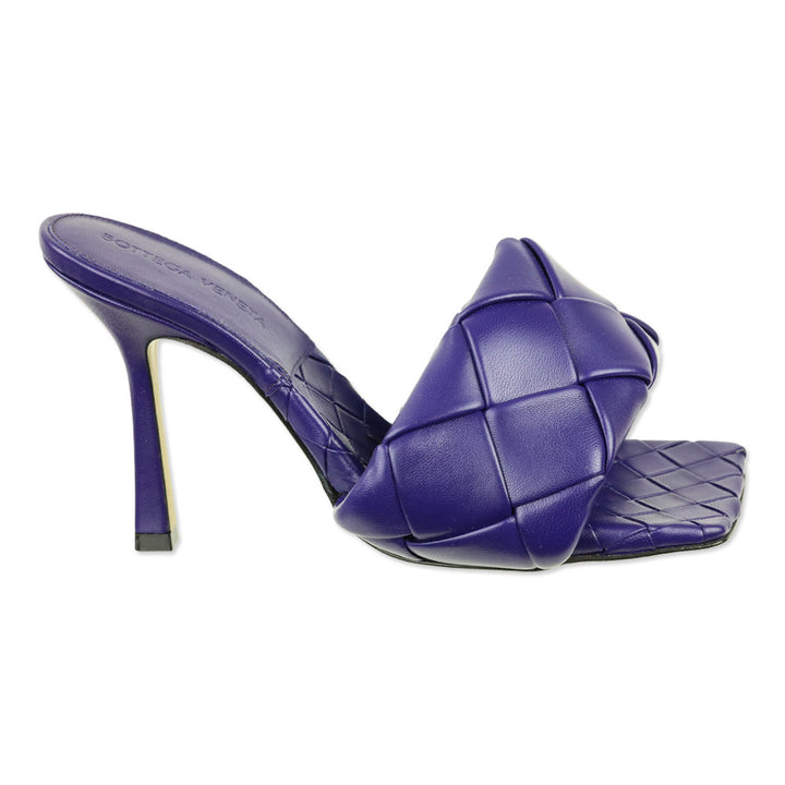Bottega Veneta Unicorn Purple Lido Maxi Intrecciato Leather Mule Sandal