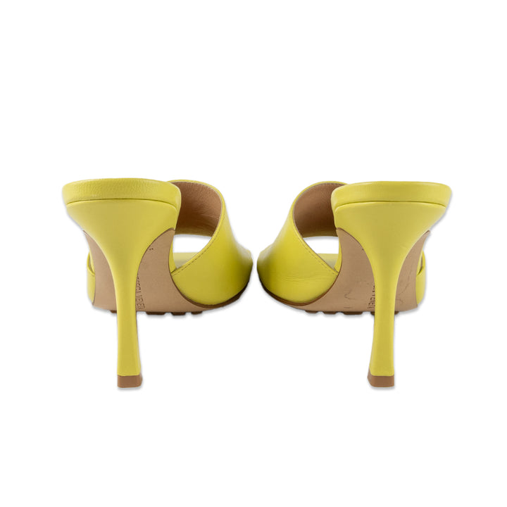 Bottega Veneta Yellow Leather Stretch Mule