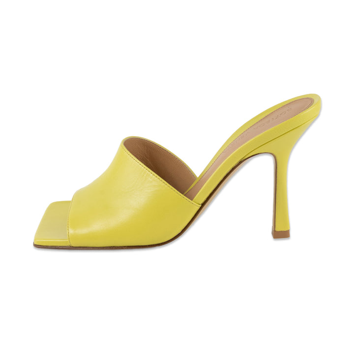 Bottega Veneta Yellow Leather Stretch Mule