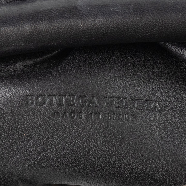 Bottega Veneta "The Pouch" in Black Pleated Leather