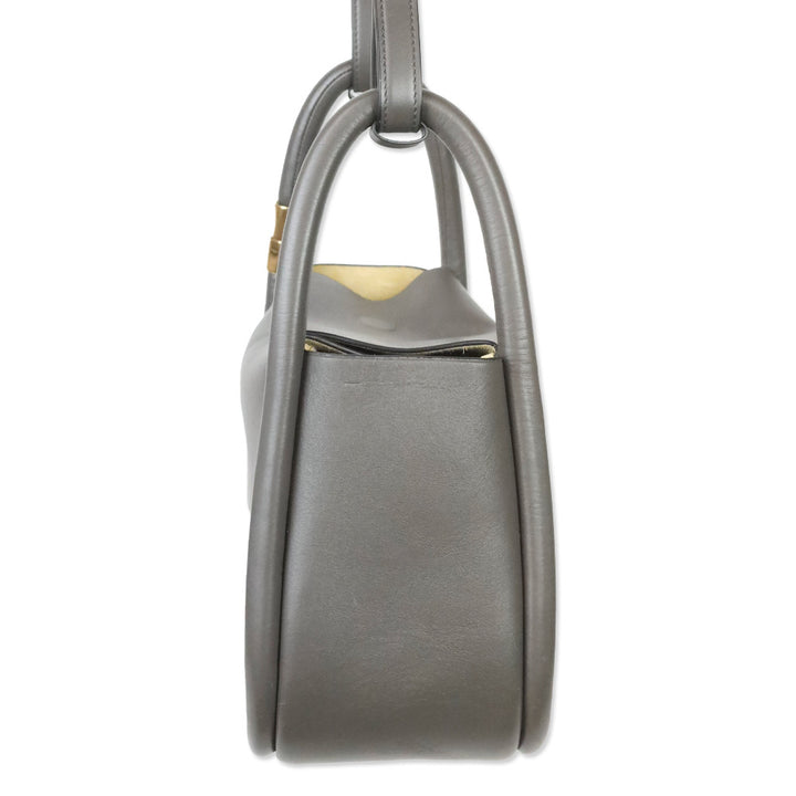 Boyy Wonton 20 Grey Leather Handbag