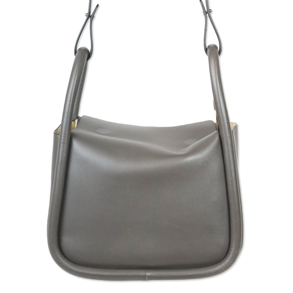 Boyy Wonton 20 Grey Leather Handbag