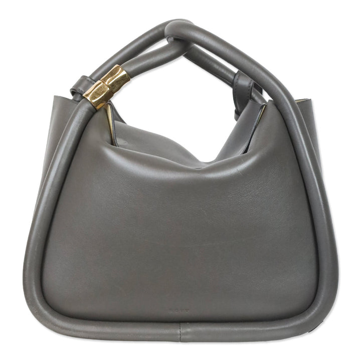 Boyy Wonton 20 Grey Leather Handbag