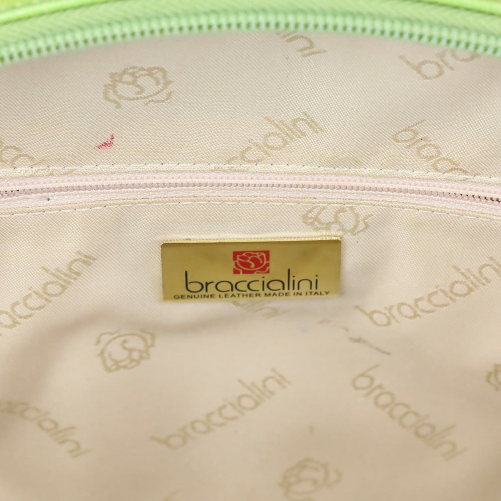 Braccialini Sunflower Leather Top Handle Bag