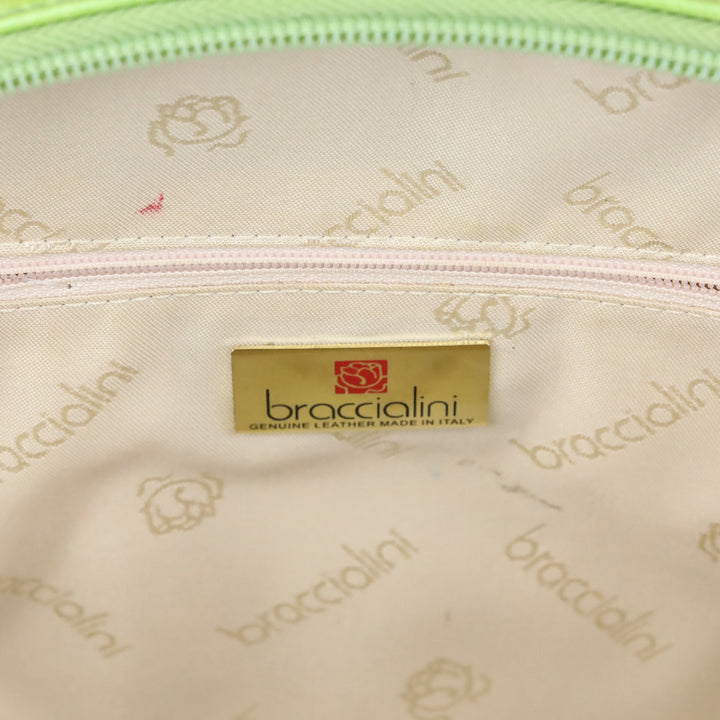 Braccialini Sunflower Leather Top Handle Bag