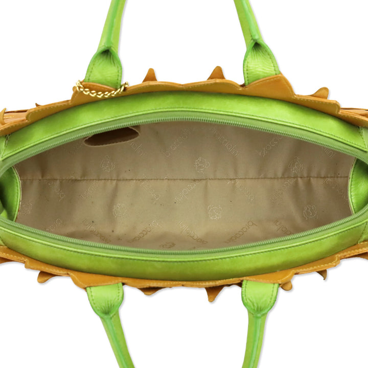 Braccialini Sunflower Leather Top Handle Bag