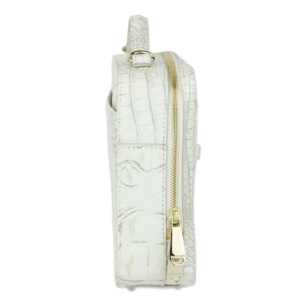 Brahmin Pearl Melbourne Croc-Embossed Leather Evie Top Handle Bag