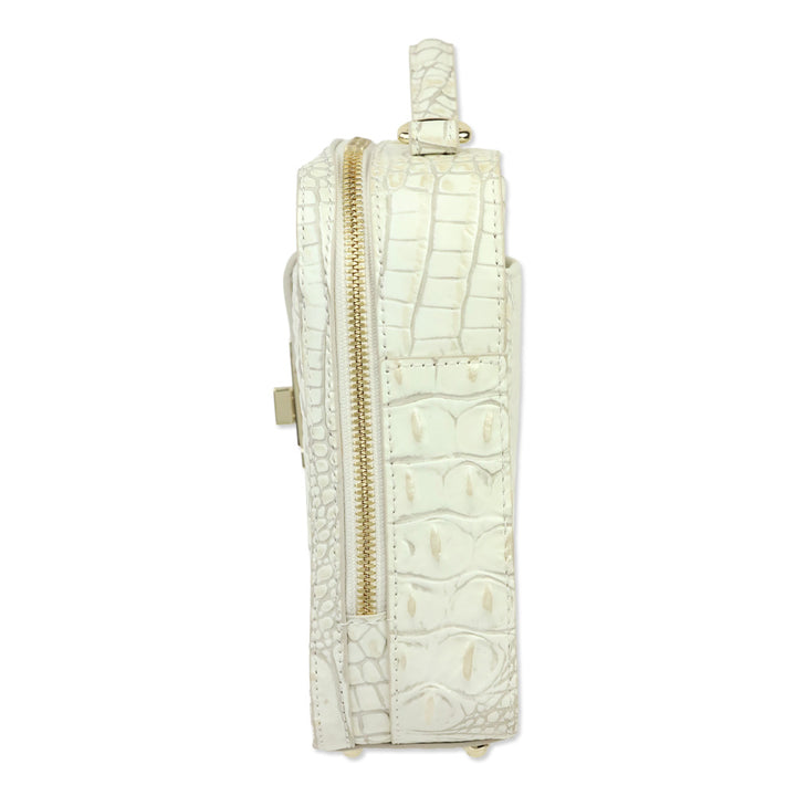 Brahmin Pearl Melbourne Croc-Embossed Leather Evie Top Handle Bag