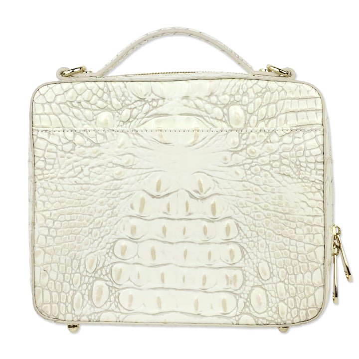 Brahmin Pearl Melbourne Croc-Embossed Leather Evie Top Handle Bag