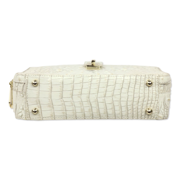 Brahmin Pearl Melbourne Croc-Embossed Leather Evie Top Handle Bag