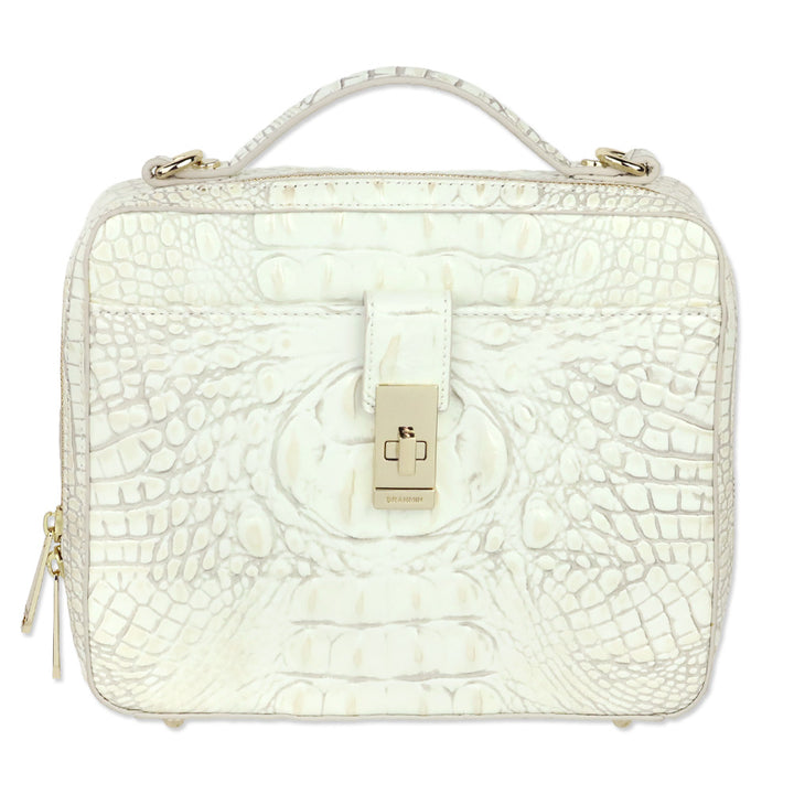 Brahmin Pearl Melbourne Croc-Embossed Leather Evie Top Handle Bag