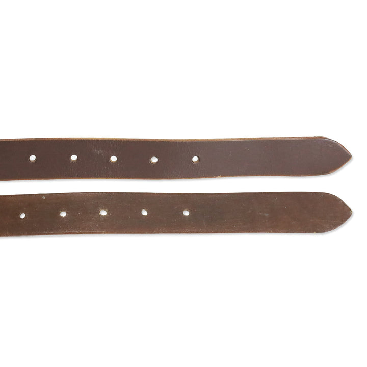 Brown Woven Leather Flap Belt Bag