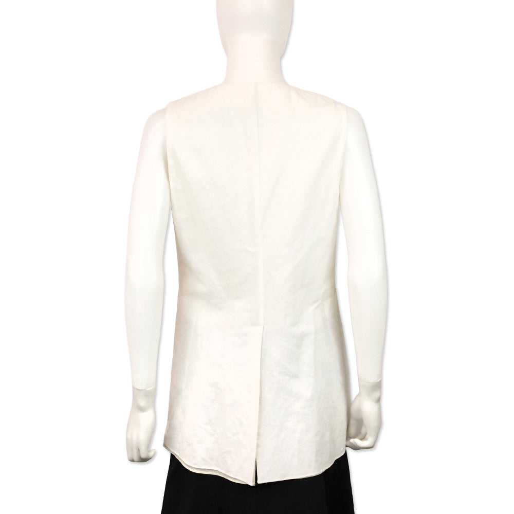 Brunello Cucinelli Cream Silk Vest