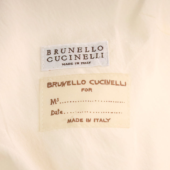 Brunello Cucinelli Cream Silk Vest
