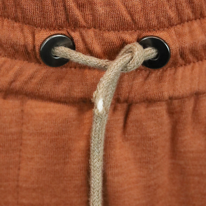 Brunello Cucinelli Ginger Cotton & Silk Monili Trim Cuffed Track Trousers