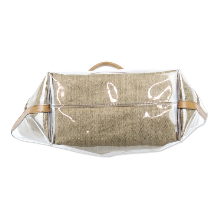 Brunello Cucinelli Light Brown PVC Large Shopper Tote