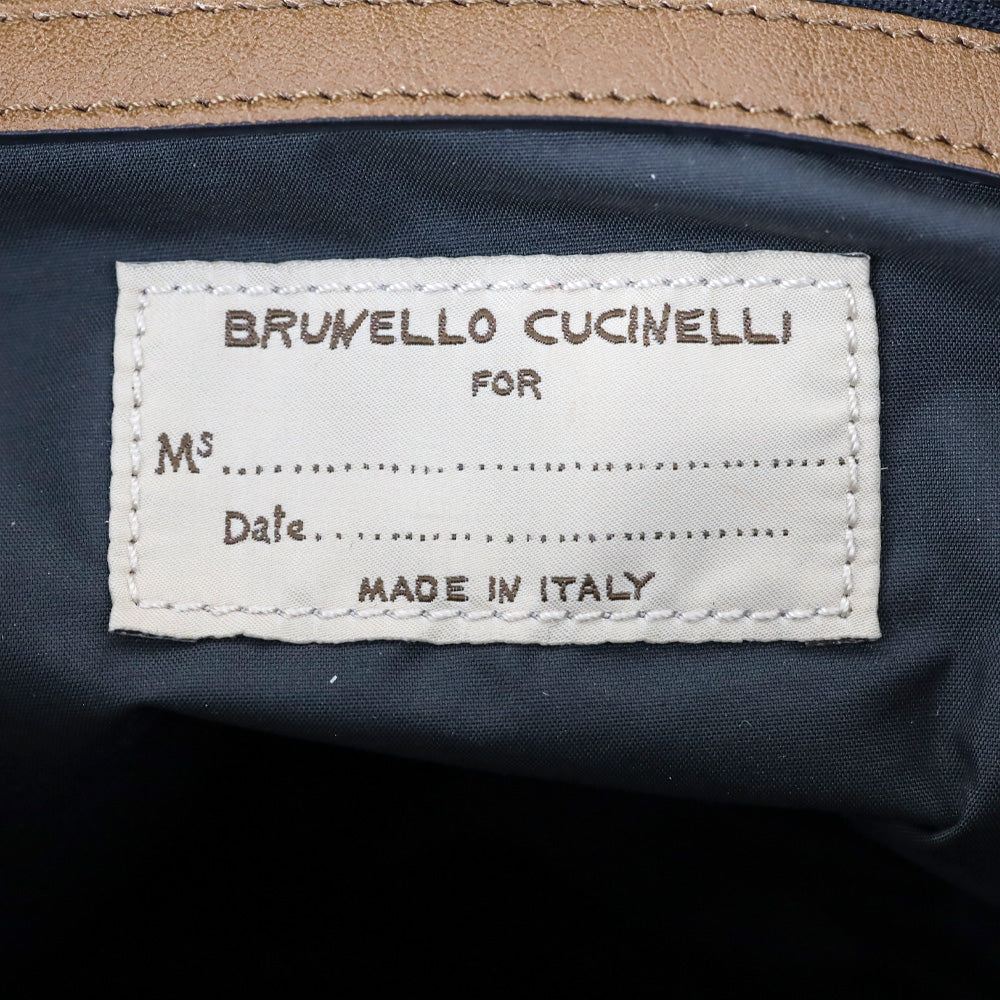 Brunello Cucinelli Light Brown PVC Large Shopper Tote
