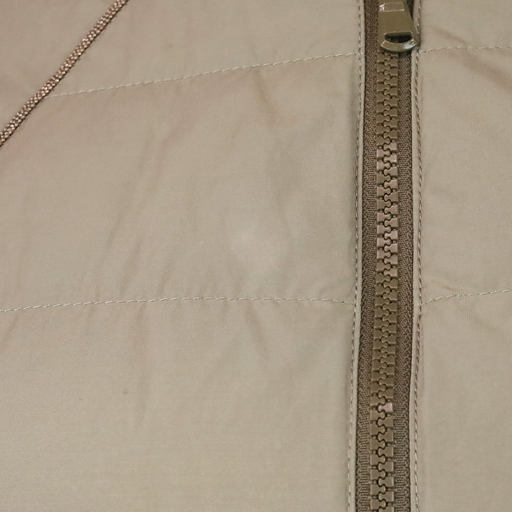 Brunello Cucinelli Tan Puffer Monili Trim Zip Vest