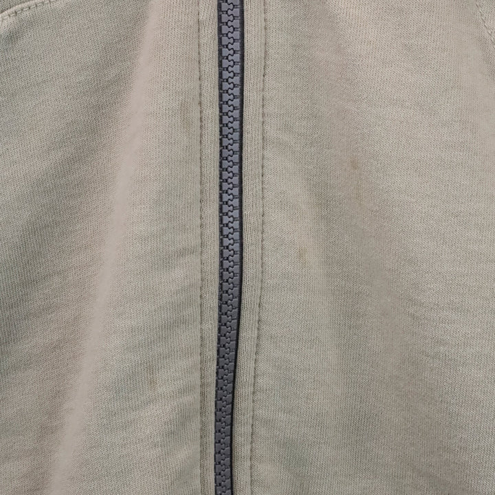 Brunello Cucinelli Taupe Short Sleeve Zip Up Hooded Sweater