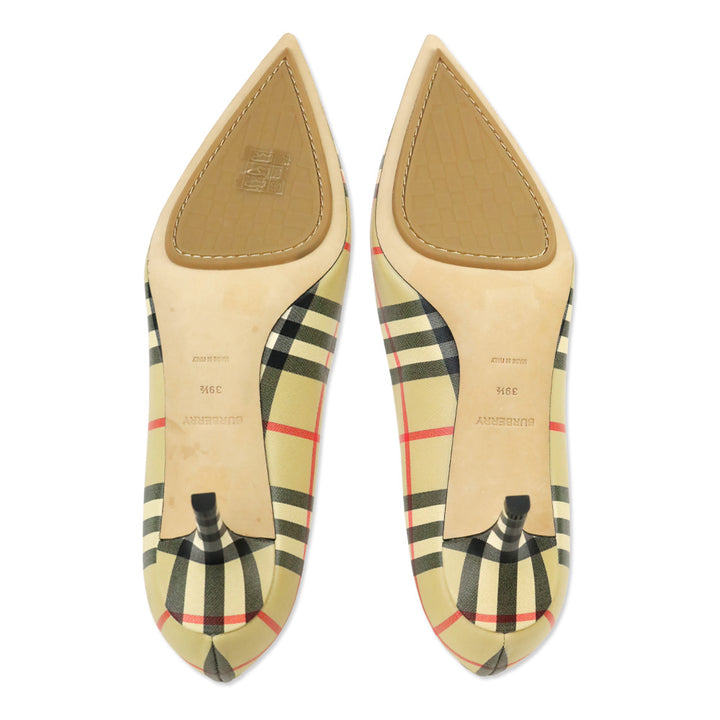 Burberry Archive Beige Check Pump 55 Heel