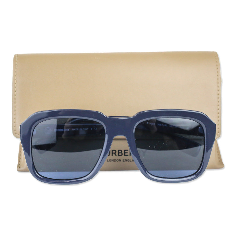 Burberry Astley Dark Blue Acetate Square Sunglasses