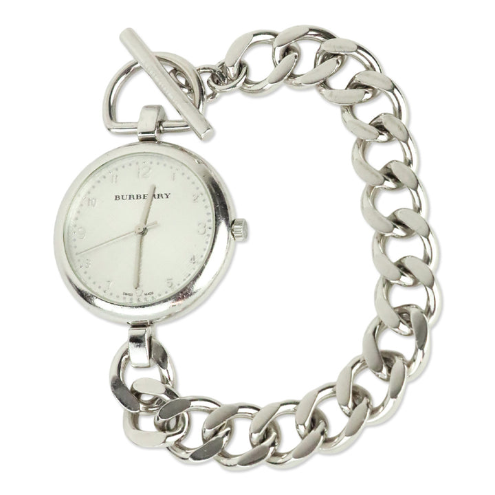 Burberry BU5302 Waterloo Sterling Silver 30m Toggle Chain Link Watch