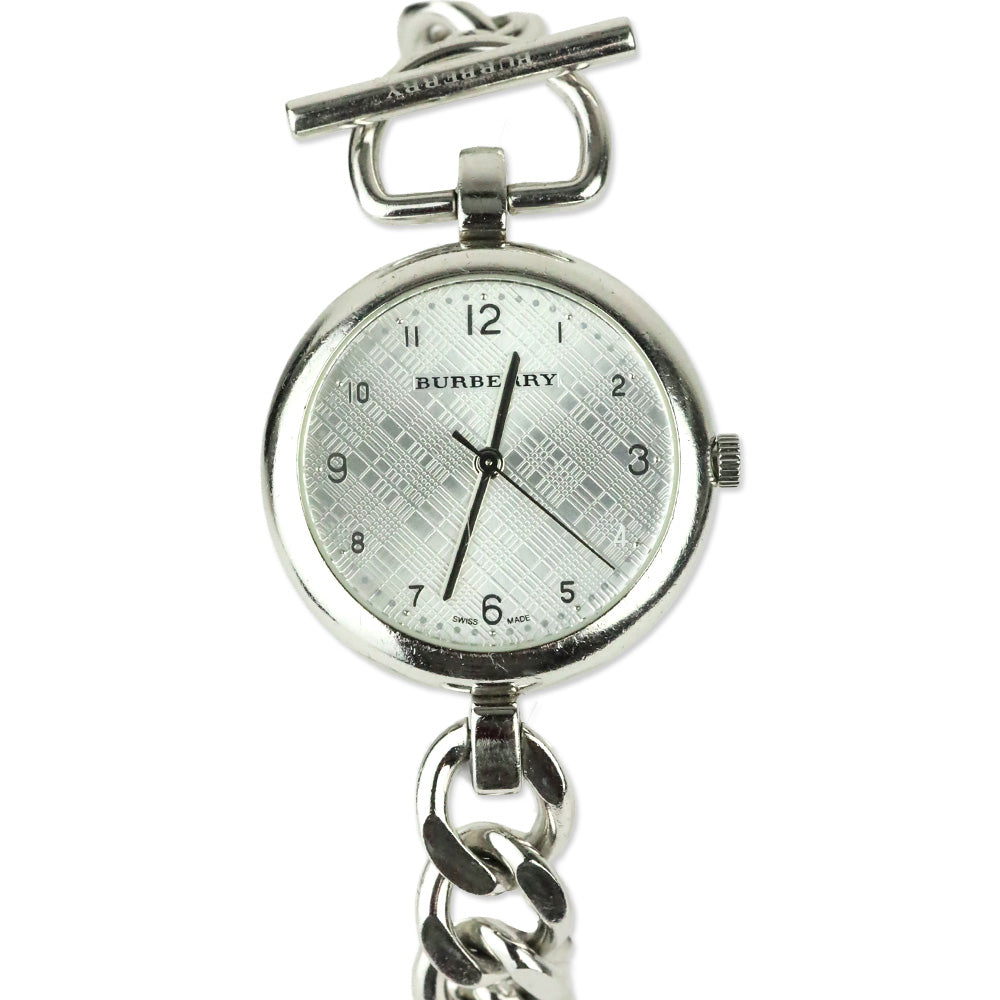 Burberry BU5302 Waterloo Sterling Silver 30m Toggle Chain Link Watch
