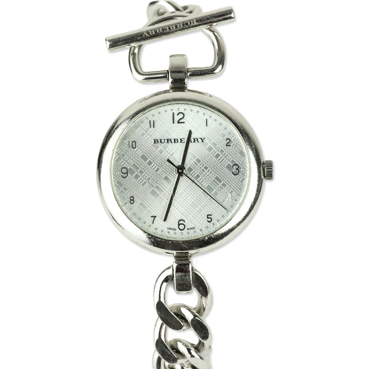 Burberry BU5302 Waterloo Sterling Silver 30m Toggle Chain Link Watch